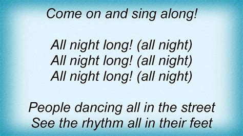 all night long lyrics